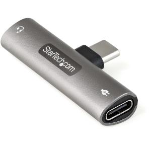 STARTECH.COM USB C Audio + Charge Adapter 3.5mm Headset Jack + Pd Charging
