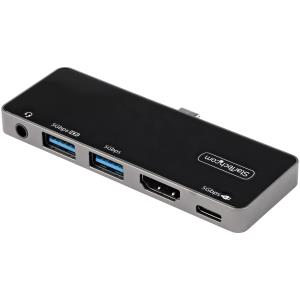 STARTECH.COM USB C Multiport Adapter - USB-c To 4k 60hz Hdmi 2.0, - 3-port USB 3.0 Hub, Audio - USB-c Mini Dock