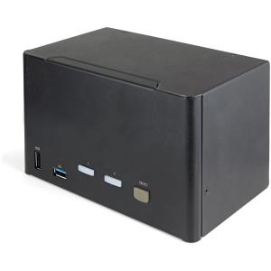 STARTECH.COM 2-pt Quad Monitor DisplayPort KVM Switch