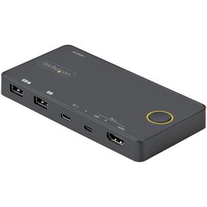 STARTECH.COM KVM Switch - 2 Port USB-a/hdmi / USB-c - 4k 60hz Hdmi 2.0