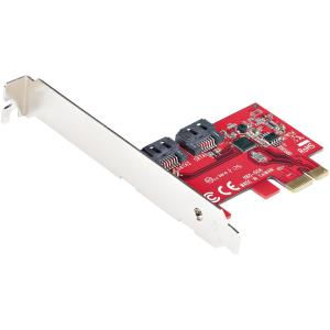 STARTECH.COM SATA Pci-e Card - 2 Port Pci-e SATA Expansion Card - 6gbps - Full/low Profile