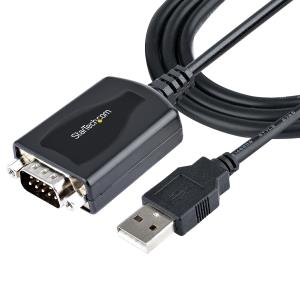 STARTECH.COM USB To Serial Cable With Com Port Retention Db9 Male Rs232 To USB Converter USB To Serial Adapter - 1m