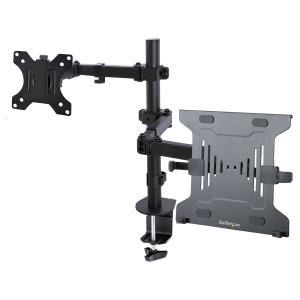 STARTECH.COM Monitor Arm With Laptop Tray Adjustable