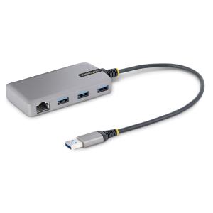 STARTECH.COM USB Hub W/ Gbe 3-port Portable USB Hub Adapter With Ethernet