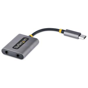 STARTECH.COM USB-c Headphone Splitter - USB C To Dual 3.5mm Audio Adapter