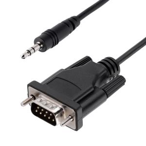 STARTECH.COM Serial Cable For Serial Device Configuration Rs232 Db9 Male To 3.5mm 1m