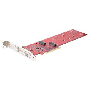 STARTECH.COM Pci-e M.2 Adapter - Pci-e X8x16 To Dual Nvme M.2 SSD