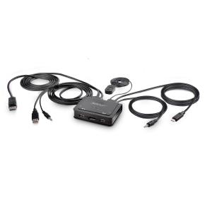 STARTECH.COM 2-port Compact 4k KVM Switch USB-a/USB-c Cable KVM Switch