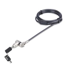 STARTECH.COM Universal Laptop Lock Security Cable Keyed Locking Cable, Anti-theft Cut-resistant Carbon Steel 2m