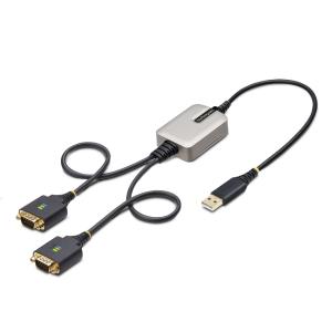 STARTECH.COM USB Serial Cable - 2-port USB To Dual Db9 Rs232 Adapter 60cm