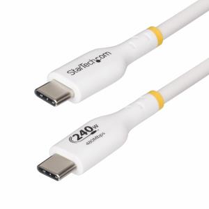 STARTECH.COM USB-c Charging Cable, USB-if Certified USB C Cable, 240w Pd Epr, USB 2.0 Type-c Laptop Charger Cord 4m White