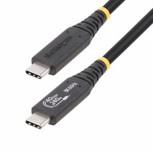 STARTECH.COM USB4 Cable, USB-if Certified USB-c Cable, 40gbps, 240w Power Delivery Pd 3.1 Epr, 8k 60hz, USB Type-c 1m