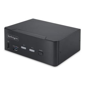 STARTECH.COM KVM Switch - 2-port Dp 1.4 Dual-monitor DisplayPort KVM