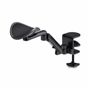 STARTECH.COM Adjustable Arm Rest For Office Desk, Ergonomic Arm/elbow Support, 360-degree Rotation, Clamp-on/no Drill Installation, Black