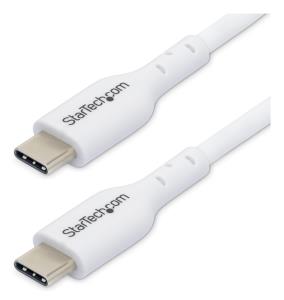 STARTECH.COM USB-c Charging Cable, Charge & Sync, 60w (3a) Pd, USB 2.0 Laptop Charger Cable - White USB C Charging Cord 2m