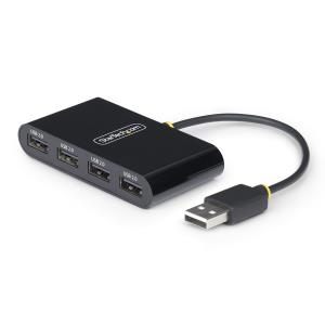 STARTECH.COM Portable Hub - 4-port USB 2.0 With Built-in Cable