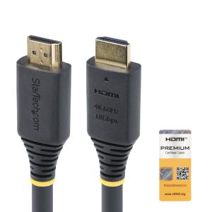STARTECH.COM Active High Speed Hdmi Cable, 4k 60hz/1440p 144hz, Hdr10/hdcp 2.2/arc, 18gbps 15m