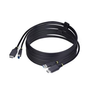 STARTECH.COM Hdmi And USB 5gbps KVM Cable, 4k 60hz, Hdmi 2.0 And USB Combo Cable For KVM Switches 3m