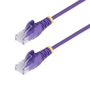 STARTECH.COM Patch Cable - CAT6 - Utp - Snagless - Slim - 15m Purple