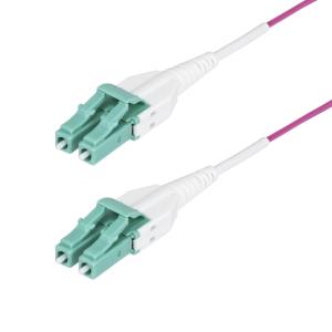 STARTECH.COM Fiber Optic Cable - Om4 Lc/lc Multimode 40g/100g Lommf/vcsel 50m Erika Violet