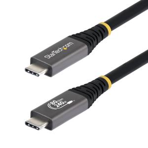 STARTECH.COM USB4 Cable USB-if Certified 8k120/dp2.1/240w/80gbp 50cm Black