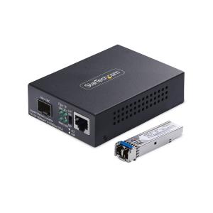 STARTECH.COM Gigabit Ethernet Copper-to-fiber Media Converter Sm Lc 20km