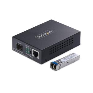 STARTECH.COM Gigabit Ethernet Copper-to-fiber Media Converter Sm Lc 40km