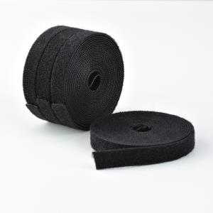STARTECH.COM Hook And Loop Roll, 0.5in Wide, Black, Cut-to-size Reusable Cable Ties, Fastener Tape, Adjustable Fabric Wraps, Bulk Roll - 4.6m 4-pack