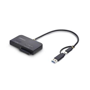 STARTECH.COM SSD Hard Drive Reader - USB-c/USB-a To M.2 Nvme And 2.5in/3.5in SATA Adapter, 10gbps, Tool-free External B+m/m-key