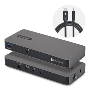 STARTECH.COM Thunderbolt 5 Hub - 4-port With Thunderbolt Share KVM, 80/120gbps, 8k Multi-display, 140w Pd, USB-a 10gbps, Tb4 & USB4