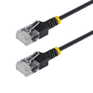 STARTECH.COM Patch Cable - CAT6a - Utp - 30cm - Snagless - Black Ultra Slim