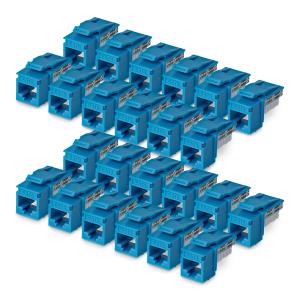 STARTECH.COM CAT6 Utp Keystone Jack 24-pack 90-degree 110 Punch Down Blue