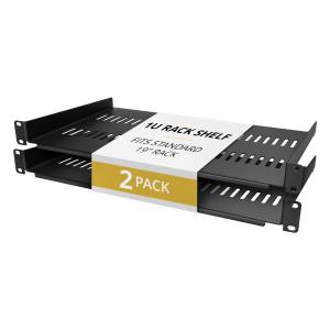 STARTECH.COM Server Rack Shelf 2-pack 1u -vented Rackmount Tray 44lb/10in
