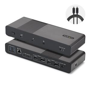 STARTECH.COM Laptop Charge - Thunderbolt 5 Docking Station Quad Monitor 140w