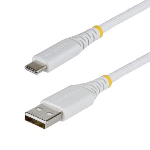 STARTECH.COM USB-c To USB-a Cable M/m USB 2.0 Dual-layer Braided - 1m White