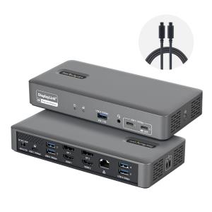 STARTECH.COM Dual-monitor USB-c Docking Station, 4k 60hz, Hdmi Or DisplayPort, 96w Laptop Charging
