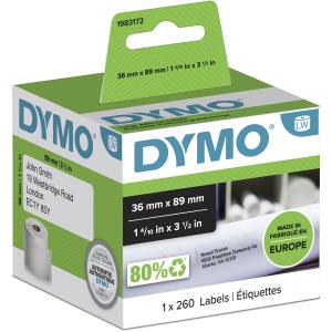 DYMO Lw Groot Adresetiket 36x89mm 1x260