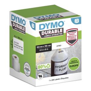 DYMO Durable 4XL Labels 104x159mm White Plastic