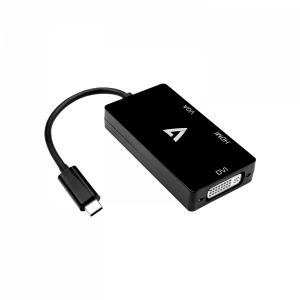 V7 - VIDEO SEVEN USB-C TO 3_IN_1 VIDEO ADAPTER VGA DVI HDMI 9GBPS 4K 30HZ UHD