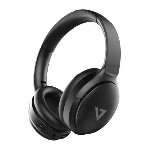 V7 - VIDEO SEVEN Wrls Bt Stereo Anc Headphones Intg Mic Aux Cable Blk