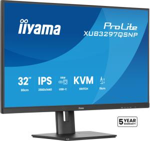 IiYAMA Desktop USB-C Monitor - ProLite XUB3297QSNP-B1 - 32in - 3840x2160 (UHD) - Black