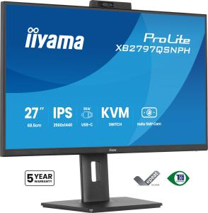 IiYAMA Desktop USB-C Monitor - ProLite XB2797QSNPH-B1 - 27in - 2560x1440 (WQHD) - Black