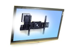 ERGOTRON Large Display Mount with Mini PC Holder - SIM90 - Wall - 1 monitor - Tilt/Rotation - Up to 32in - Black