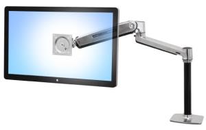ERGOTRON Monitor Mount - LX HD Sit-Stand - Desk - 1 monitor - Tilt/Pan/Rotate - up to 46in - Aluminium