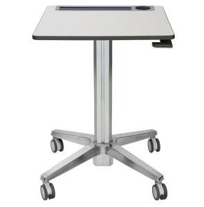 ERGOTRON Learnfit Adjustable Standing Student Desk (white/silver)