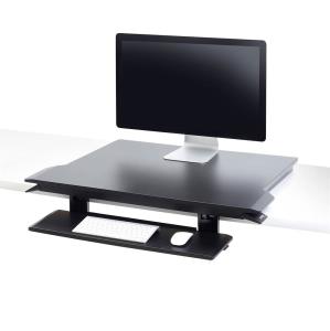 ERGOTRON WorkFit-TX Standing Desk Converter Sit-Stand Desk Workstation - Height-Adjustable Keyboard