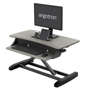 ERGOTRON WorkFit-Z Mini, Standing Desk Workstation Sit-Stand Desk Converter - Small Surface