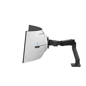 ERGOTRON Monitor Mount - HX Desk Monitor Arm with VHD Pivot - 1 monitor - Tilt/Pan/Rotate - up to 57in - Black