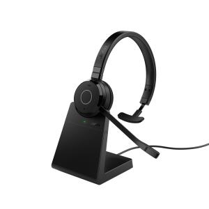 JABRA Headset Evolve 65 TE MS - Mono - Bluetooth - Link 390a - Stand
