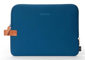 DICOTA Skin Urban- 13in MacBook Sleeve - Navy Blue / Recycled Polyester Neoprene Fabric
